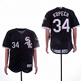 White Sox 34 Michael Kopech Black Flexbase Jersey Sguo,baseball caps,new era cap wholesale,wholesale hats